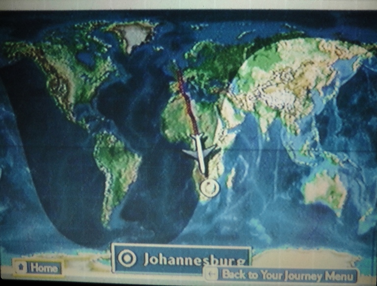Flugroute London-Johannesburg